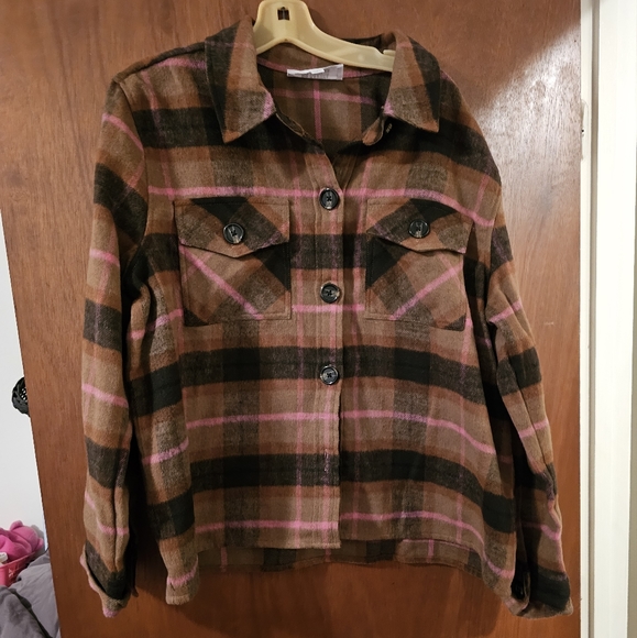 Steve Madden Flannel Shirt - Picture 1 of 3